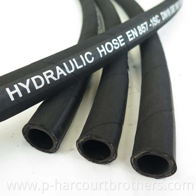 EN 857 1SC Made Blue Orange Flex Hydraulic Hose And Fittings Assemblies Manufacturers